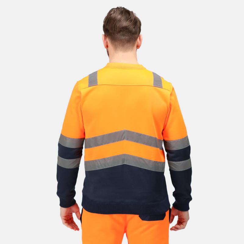 Bluza bezpieczeństwa Regatta Professional PRO HI VIS CREWNECK-Orange