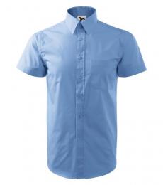 Męska koszula z krótkim rękawem MALFINI Chic 207-błękitny