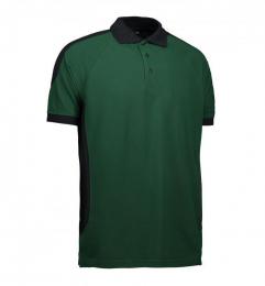Koszulka polo unisex PRO WEAR kontrast 0322-Bottle green