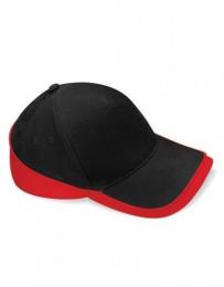BEECHFIELD B171 Teamwear Competition Cap-Black/Classic Red