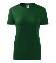 Klasyczna koszulka damska MALFINI Classic New 133-zieleń butelkowa