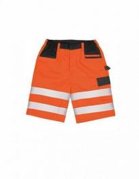 RESULT SAFE-GUARD RT328 Safety Cargo Shorts-Fluorescent Orange