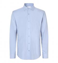 Męska koszula easy care SS Hybrid Shirt modern S50-Light blue