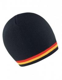 RESULT WINTER ESSENTIALS RC368 National Beanie-Black/Red/Gold