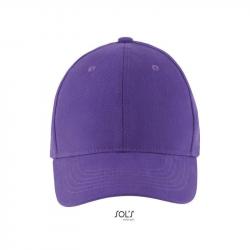6-panelowa czapka z daszkiem SOL'S BUFFALO-Dark purple