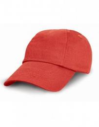 RESULT HEADWEAR RH18J Junior Low Profile Cotton Cap-Red