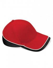 BEECHFIELD B171 Teamwear Competition Cap-Classic Red/Black/White