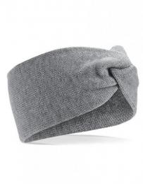 BEECHFIELD B432 Twist Knit Headband-Grey Marl