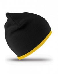 RESULT WINTER ESSENTIALS RC46 Reversible Fashion Fit Hat-Black/Yellow