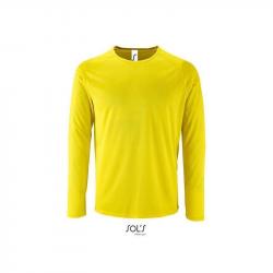 Męska koszulka sportowa z długim rękawem SOL'S SPORTY LSL MEN-Neon yellow