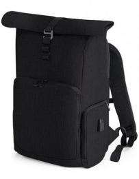 QUADRA QD995 Q-Tech Charge Roll-Top Backpack-Black