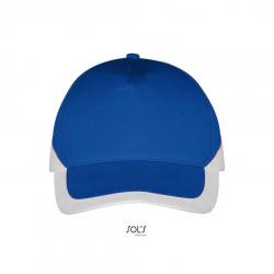 5-panelowa czapka z daszkiem SOL'S BOOSTER-Royal blue / White