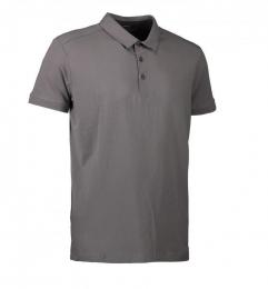 Męska koszulka polo premium ID 0534-Silver grey