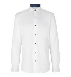 Męska koszula non iron SS Fine Twill Virginia modern S370-White