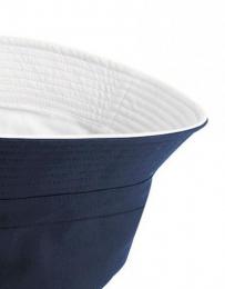 BEECHFIELD B686 Reversible Bucket Hat-French Navy/White