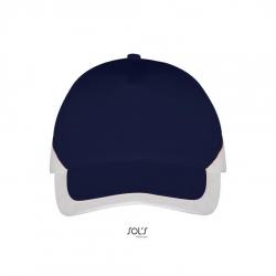 5-panelowa czapka z daszkiem SOL'S BOOSTER-French navy / White