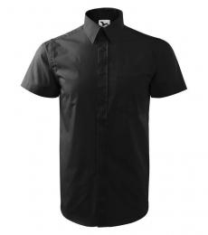 Męska koszula z krótkim rękawem MALFINI Chic 207-czarny