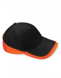 BEECHFIELD B171 Teamwear Competition Cap-Black/Orange