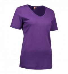 Damska koszulka ID Interlock V-neck 0506-Purple