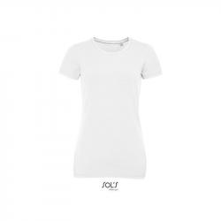 Damska koszulka z elastanem SOL'S MILLENIUM WOMEN-White