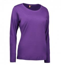 Damska koszulka ID Interlock długi rękaw 0509-Purple