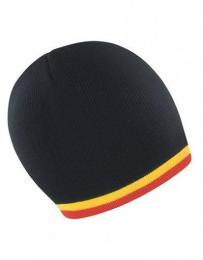 RESULT WINTER ESSENTIALS RC368 National Beanie-Black/Yellow/Red