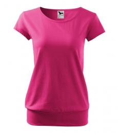 Damska koszulka MALFINI City 120-czerwień purpurowa